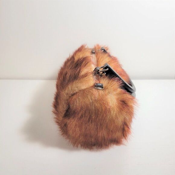 Golden Brown Fuzzy Handbag for Girls Women Teens - NWOT - Picture 3 of 7